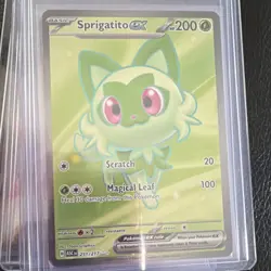 Pokemon Sprigatito EX 251/217 Basic 200 HP ASC Scratch Magical Leaf Card - Image 1