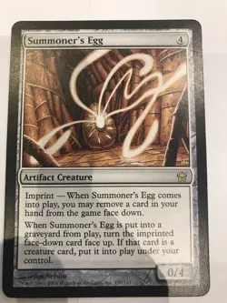 Mtg Magic Card Summoner's Egg Fifth Dawn - Image 1