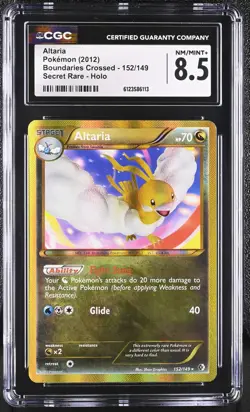 CGC 8.5 Altaria 2012 Boundaries Crossed 152/149 Secret Rare Holo Pokemon Card - Image 1