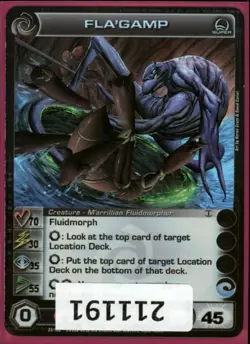 (211191) FLA'GAMP 70/30/35/55/45 (0 Max Stats) Super Rare 1st Edit Chaotic Card - Image 1