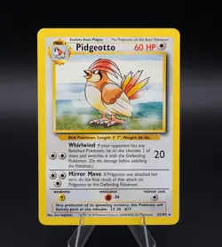 Pidgeotto Pokemon Card 22/102 Rare Non Holo 1999 WOTC Base Set - Image 1