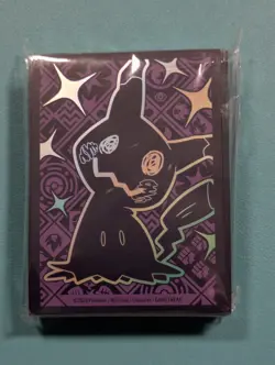 Pokemon TCG Mimikyu S&V Paldean Fates Elite Trainer Box Card Sleeves 65ct. - Image 1