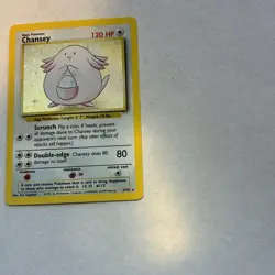 Pokemon TCG Chansey Holo Rare Card Base Set 3/102 - Image 2
