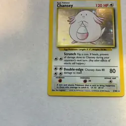 Pokemon TCG Chansey Holo Rare Card Base Set 3/102 - Image 5