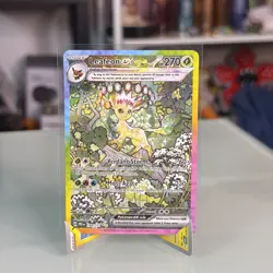 Pokemon TCG SV-Prismatic Evolutions Leafeon EX Card #144/131 GREAT CENTERING - Image 1