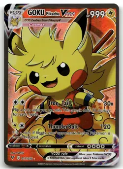 Pikachu X Goku - Dragon Ball Z - Pokemon Cosplay Card Holo - Image 1