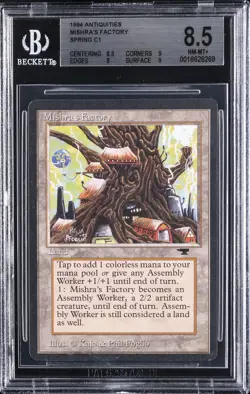 1994 MAGIC: THE GATHERING ANTIQUITIES SPRING C1 MISHRA'S FACTORY BGS 8.5 - Image 1