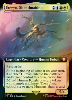 MTG Eowyn, Shieldmaiden Extended Art Foil ** LTC Commander ** English - Image 1