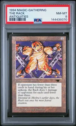 1994 MAGIC: THE GATHERING ANTIQUITIES THE RACK PSA 8 - Image 1