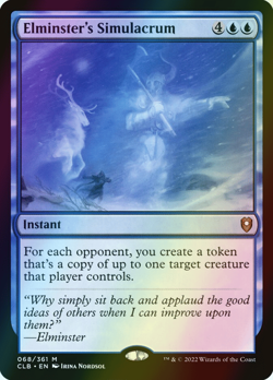 MTG Elminster's Simulacrum Foil ** Battle for Baldur's Gate ** English - Image 1