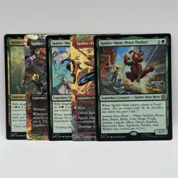 Lot of 5 MTG Universes Beyond: Spider-man Noir Punk Ham Porker India Spiderverse - Image 2