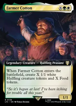 MTG Farmer Cotton Extended Art ** Tales of Middle-earth Commander ** English - Image 1