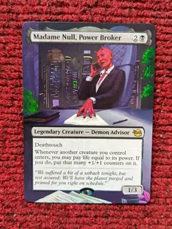 Madame Null, Power Broker Teenage Mutant Ninja Turtles Hand Painted Altered Art - Image 1