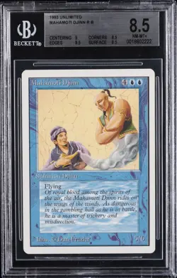 1993 MAGIC: THE GATHERING UNLIMITED R B MAHAMOTI DJINN BGS 8.5 - Image 1
