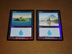 FOIL Lands lot Odyssey English x10 mtg SP,MP [FC] B - Image 3