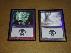 FOIL Lands lot Odyssey English x10 mtg SP,MP [FC] B - Image 4