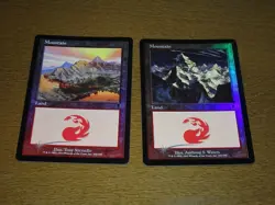 FOIL Lands lot Odyssey English x10 mtg SP,MP [FC] B - Image 5