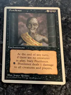 Pestilence - 4th Edition - Magic the Gathering MTG Nice! - Image 1