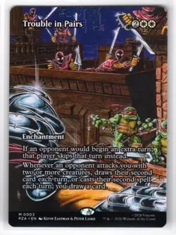 MTG Teenage Mutant Nija Turtles Trouble In Paris Mythic Full Art Regular M 0003 - Image 1
