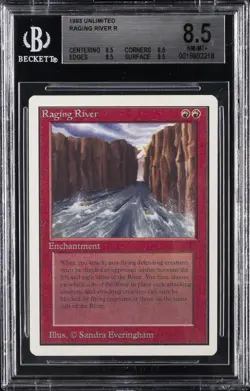 1993 MAGIC: THE GATHERING UNLIMITED R RAGING RIVER BGS 8.5 - Image 1