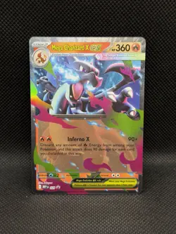 Mega Charizard X ex 029 PROMO BLACK STAR HOLO Mega Evolution Pokemon English - Image 1