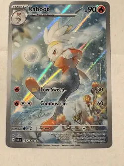 Pokemon TCG Raboot Stellar Crown Holo Card 147/142 Sv07 - Image 1
