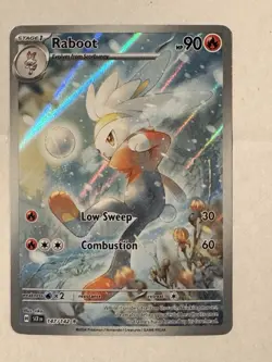 Pokemon TCG Raboot Stellar Crown Holo Card 147/142 Sv07 - Image 2