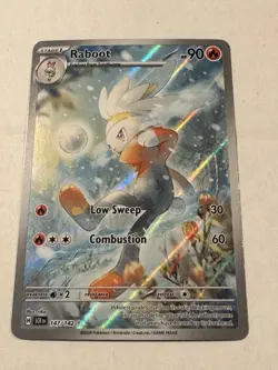 Pokemon TCG Raboot Stellar Crown Holo Card 147/142 Sv07 - Image 3