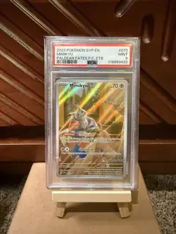 2024 POKEMON S&V PALDEAN FATES 075 MIMIKYU BLACK STAR PROMO P.C. STAMP -PSA 9 - Image 3
