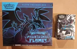 Pokemon Mega Evolution Phantasmal Flames ETB x Black Bolt Booster Bundle NEW - Image 1