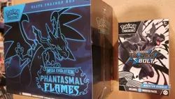 Pokemon Mega Evolution Phantasmal Flames ETB x Black Bolt Booster Bundle NEW - Image 2