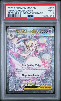 2025 POKEMON MEG SPECIAL ILLUSTRATION RARE #178 MEGA GARDEVOIR EX PSA 9 - Image 1