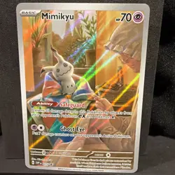 Mimikyu SVP 075 Paldean Fates Black Star Promo Full Art Pokemon - Image 1
