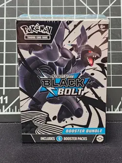 Pokemon TCG Scarlet & Violet Black Bolt Booster Bundle 6 Booster Packs New - Image 1