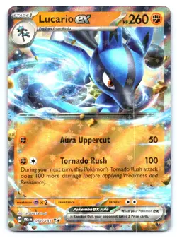Lucario ex Pokemon Double Rare SV: Prismatic Evolutions 051/131 - Image 1