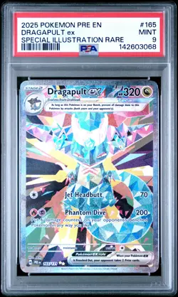 2025 POKEMON PRISMATIC EVOLUTIONS SPECIAL ILLUSTRATION RARE DRAGAPULT EX PSA 9 - Image 1