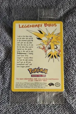 Pokemon Legendary Birds Promo Pack Sealed From 1999-2000 Movie - Image 1