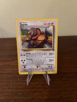 Pokemon TCG Tauros Jungle 47/64 Regular Unlimited Uncommon - Image 1