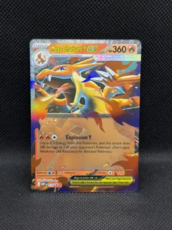 Mega Charizard Y ex 030 PROMO BLACK STAR HOLO Mega Evolution Pokemon TCG English - Image 1