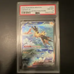 Pokemon Zapdos EX Special Illustration Rare 202/165 SV151 Holo PSA 8 2023 Engli… - Image 3