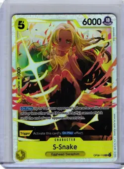 2025 One Piece Card Game Two Legends S-Snake #OP08-112 NM SR - Image 1