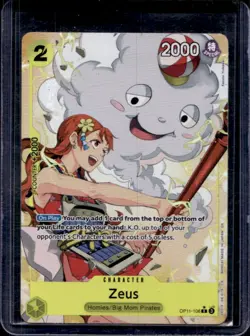 2025 One Piece A Fist of Divine Speed Zeus Rare #OP11-106 - Image 1