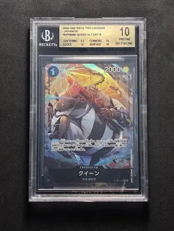 One Piece TCG - Queen OP08-080 R Alternate Art - Two Legends - BGS Pristine 10 - Image 1