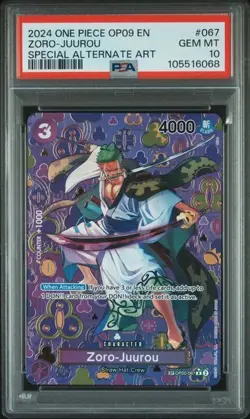 PSA 10 Zoro-Juurou SP OP05-067 Emperors in the New World ONE PIECE English - Image 1
