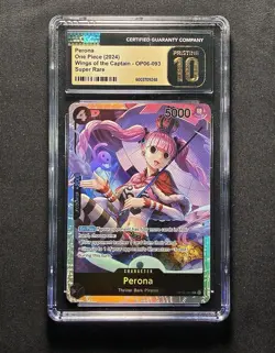 One Piece TCG - Perona OP06-093 SR - Wings of the Captain - CGC Pristine 10 - Image 1