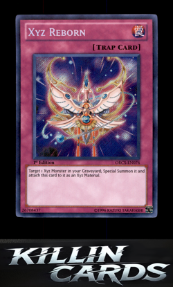 1st Edition Xyz Reborn ORCS-EN076 Secret Rare Order of Chaos YuGiOh Card NM - Image 1