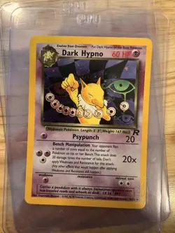 Pokemon TCG Dark Hypno TCG Holo Rare Card 9/82 Unlimited Team Rocket CLEAN - NM - Image 1