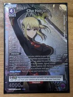 Cha Hae-in SR* UE17BT SLG-1-011 Union Arena Solo Leveling Card Game Super Rare - Image 1