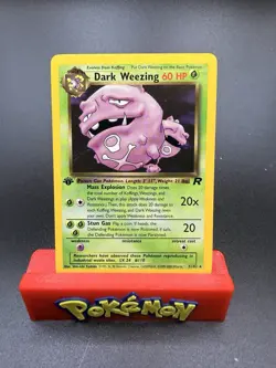Dark Weezing 31/82 1st Edition Near Mint Rare Team Rocket 2000 Pokemon Card WOTC - Image 1