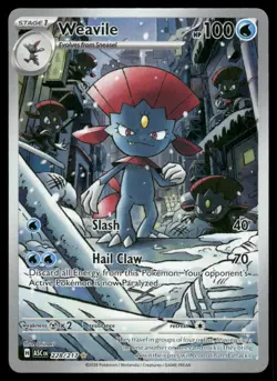 Pokemon Cards Weavile 228/217 Ascended Heroes Illustration Rare NM - Image 1